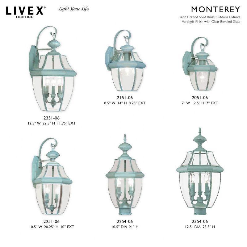 Livex Lighting Monterey 2 - Light Wall Light in  Verdigris