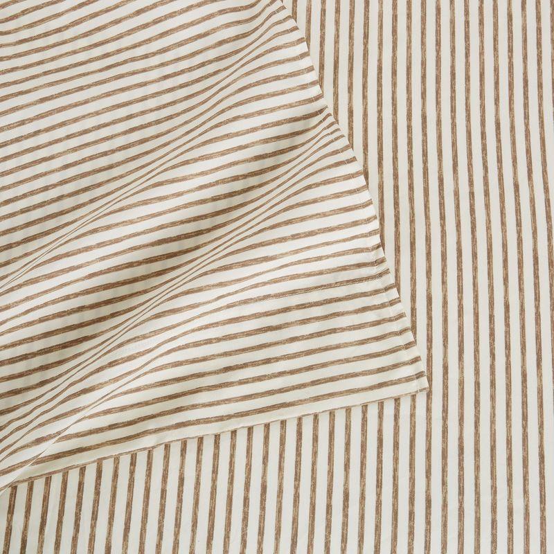 Great Bay Home Striped Microfiber Wrinkle Resistant Sheet Set