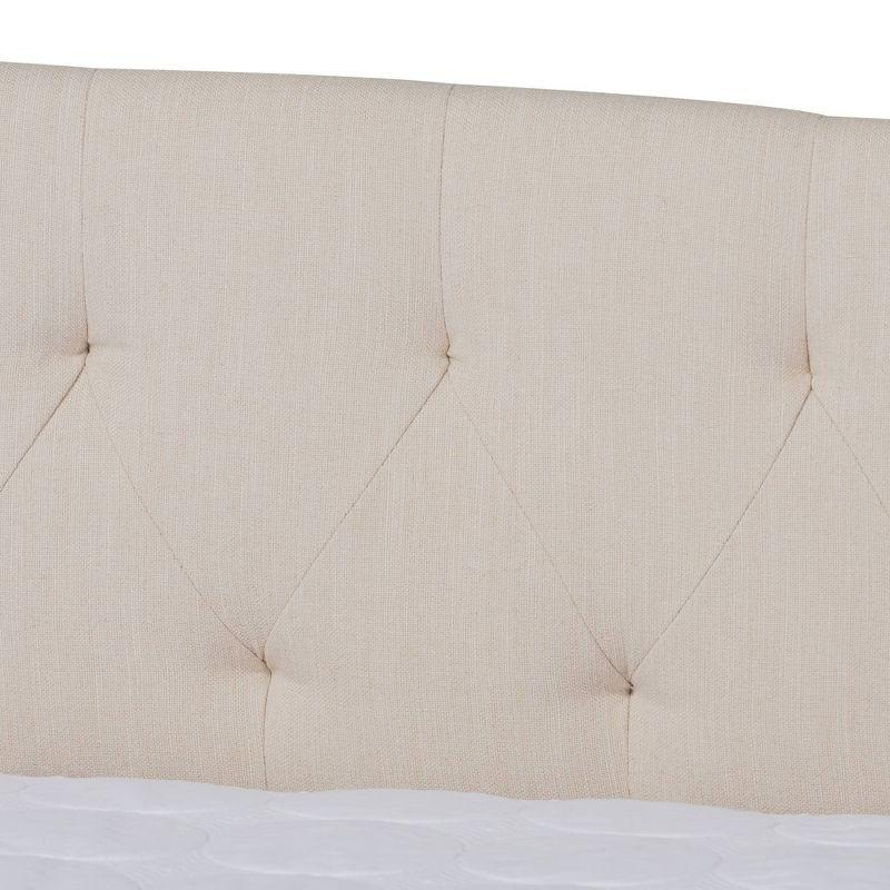 Delora Upholstered Daybed with Trundle Beige - Baxton Studio