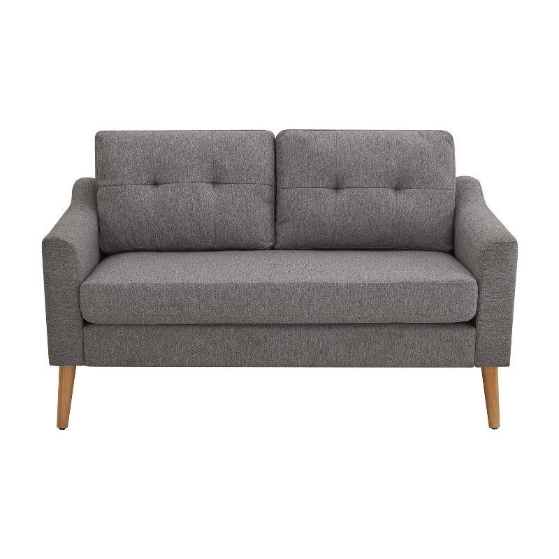 Serta Bellamy 2 in 1 Convertible Loveseat Chaise and Ottoman