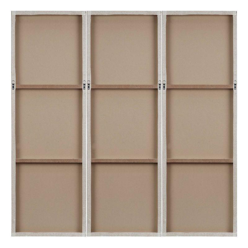 Madison Park Signature Sunburst 3-Piece Hand-Painted Resin Wall Art