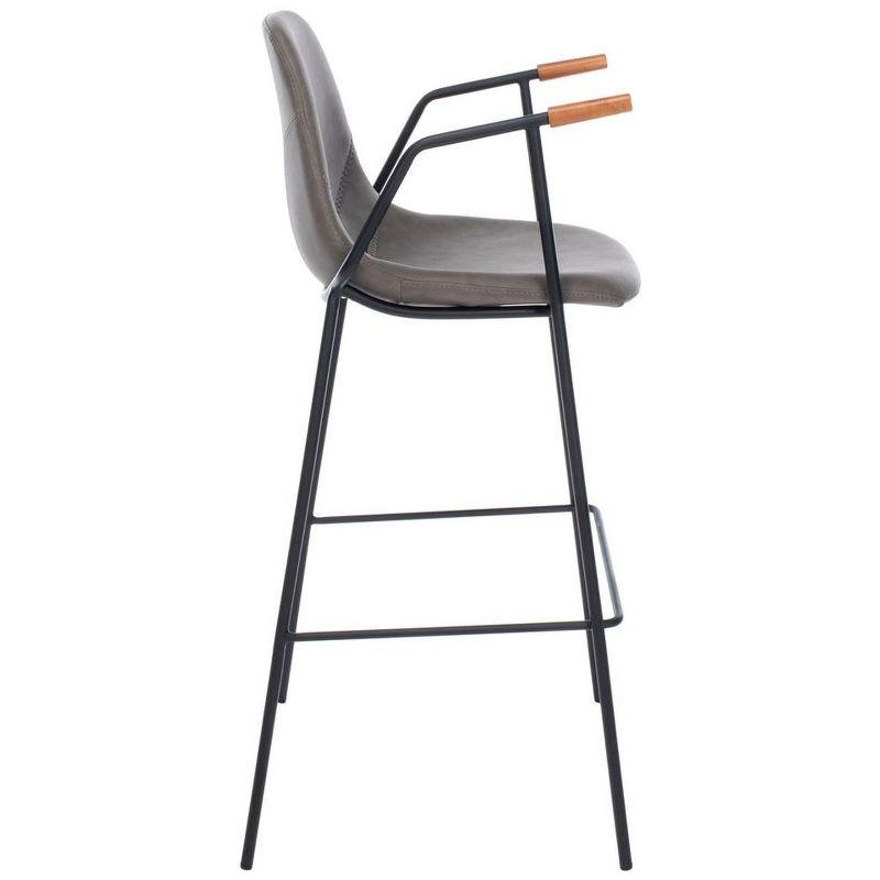 Chaliah Upholstered 30'' Counter Stool with Metal Frame