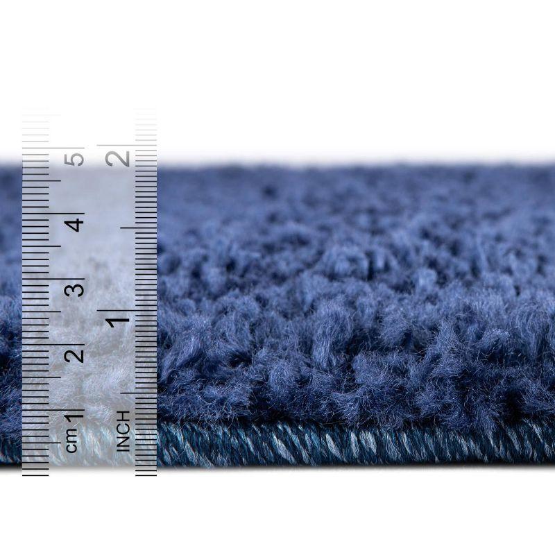 Unique Loom 10' 0 x 13' 0 Solo Calabasas Navy Blue Area Rug
