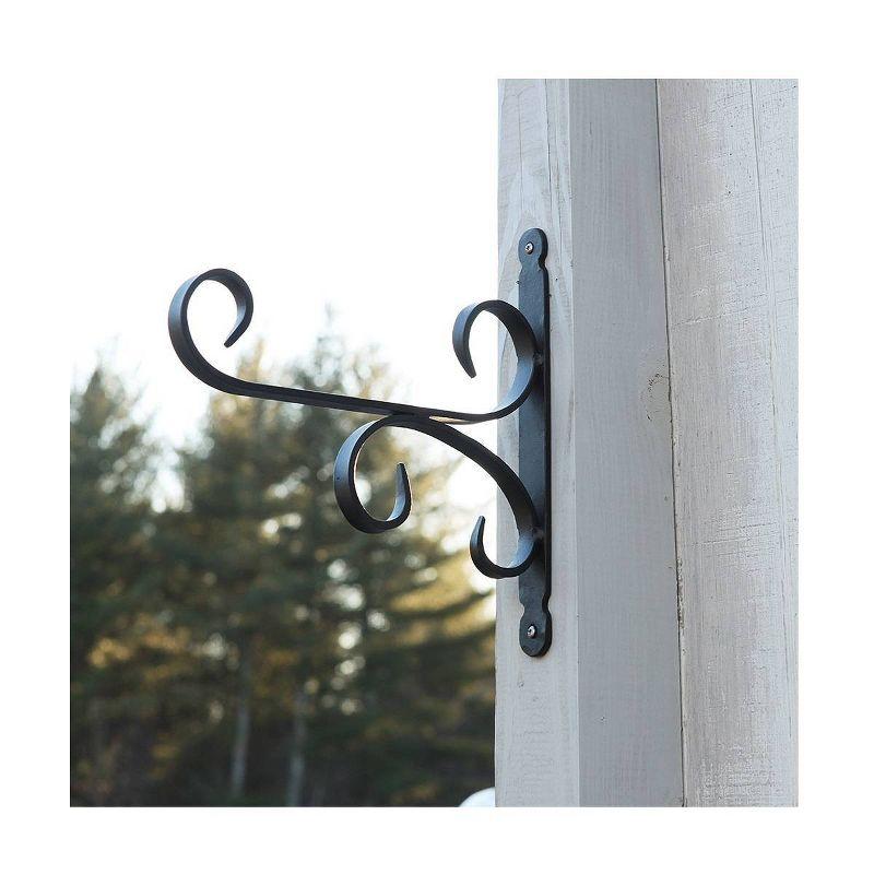 Black Wrought Iron All-Purpose Bracket, 13-inch