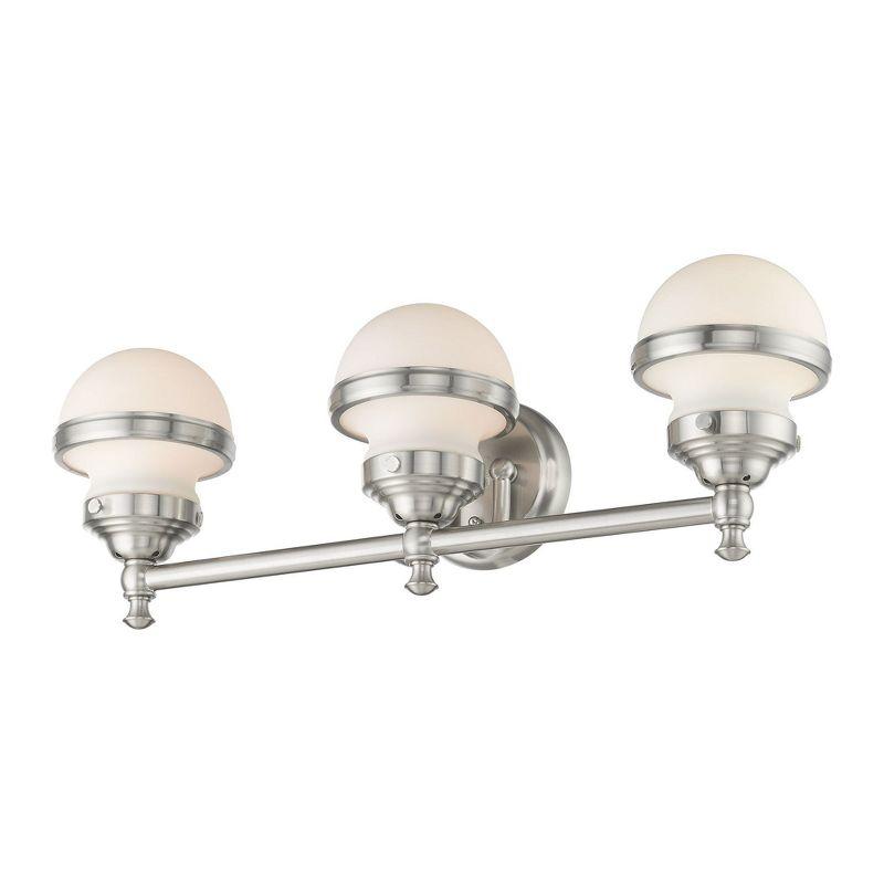 Livex Lighting Oldwick 3 - Light Vanity in  Brushed Nickel