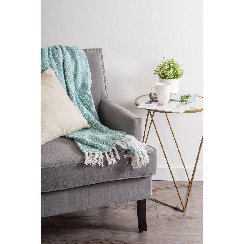 Design Imports Hand Woven Throw Blanket