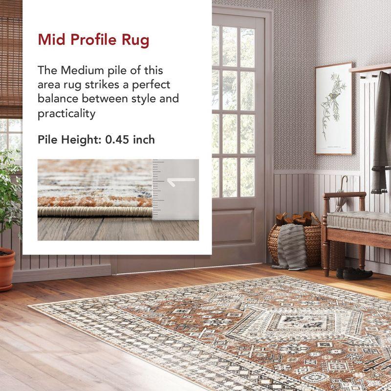 Nuloom Vanesa Transitional Medallion Fringe Area Rug