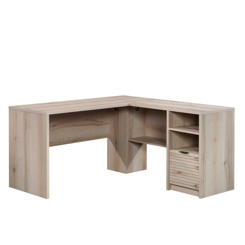 Harvey ParkL Shape Desk Pacific Maple - Sauder: Home Office Furniture, Modern Design, Storage Space