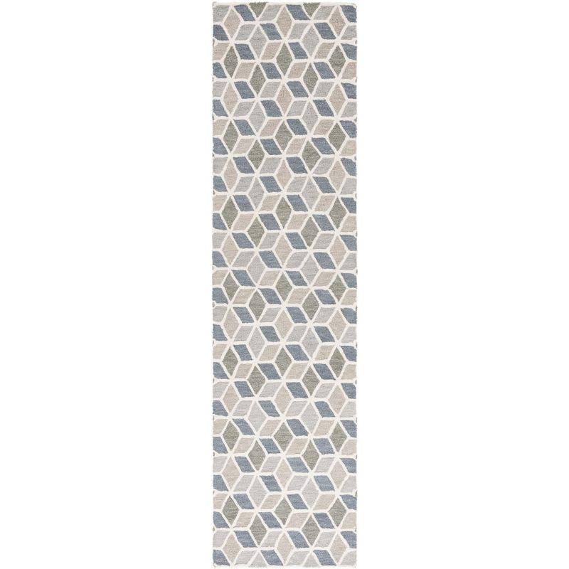 Ebony Hand Tufted 80% Wool And 20% Cotton Geometric Rug