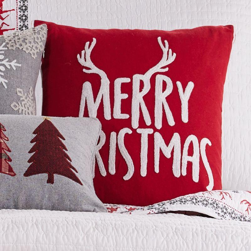 Rudolph Holiday Decorative Pillow Red - Levtex Home