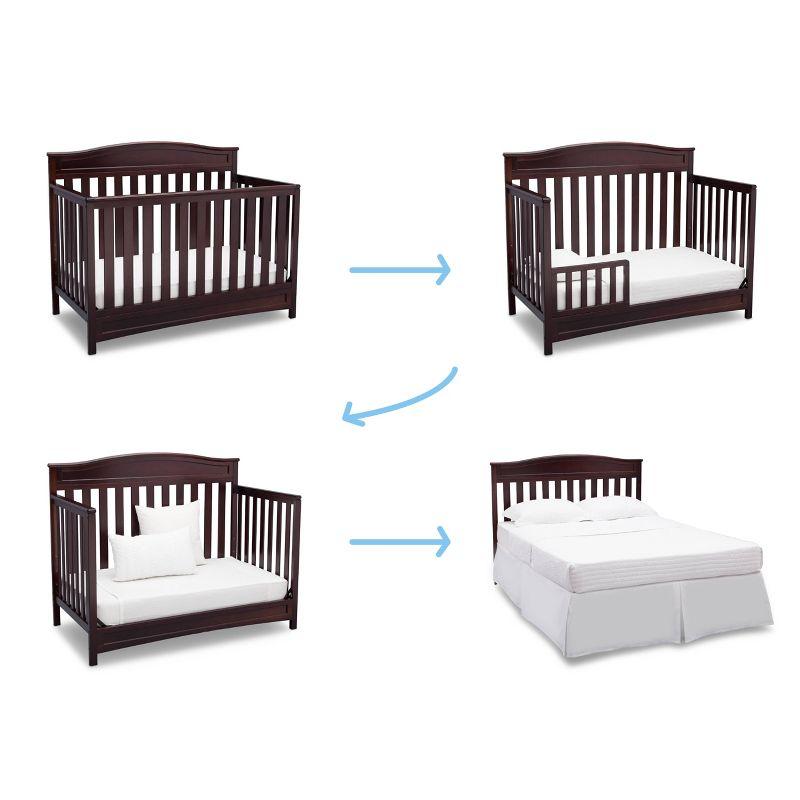 Delta Children Emery 4-in-1 Convertible Crib - Dark Chocolate