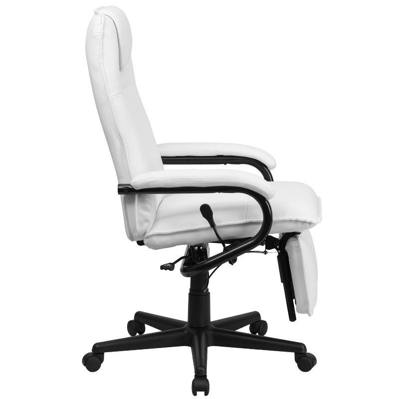 Flash Furniture High Back LeatherSoft Executive Reclining Ergonomic Swivel Office Chair with Arms