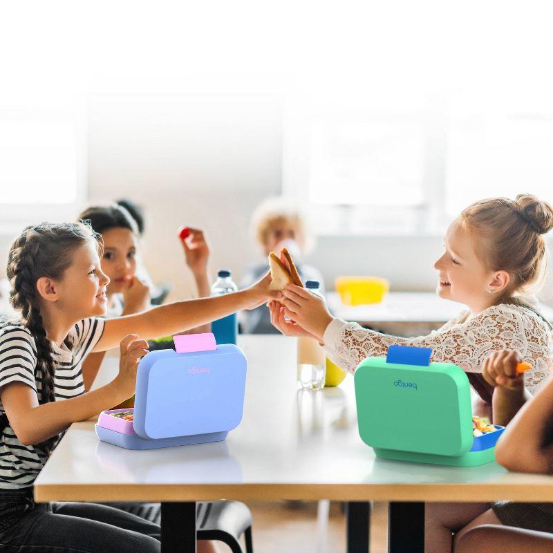 Bentgo Pop Leakproof Bento-Style Lunch Box with Removable Divider-3.4 Cup - Periwinkle/Pink