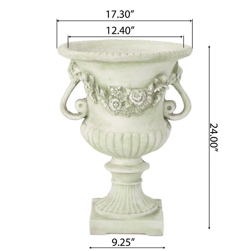 Fleur De Lis Living Exquisite Decorative Urn for Transforming Outdoor Spaces into Paradise