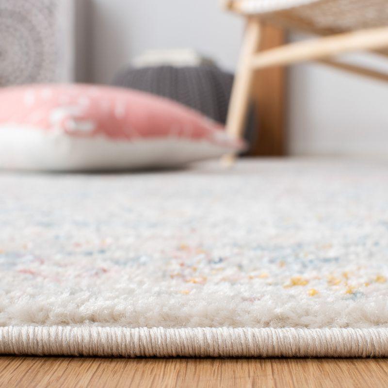 Tulum TUL264 Power Loomed Area Rug - Ivory/Terracotta - 5'x5' - Safavieh.