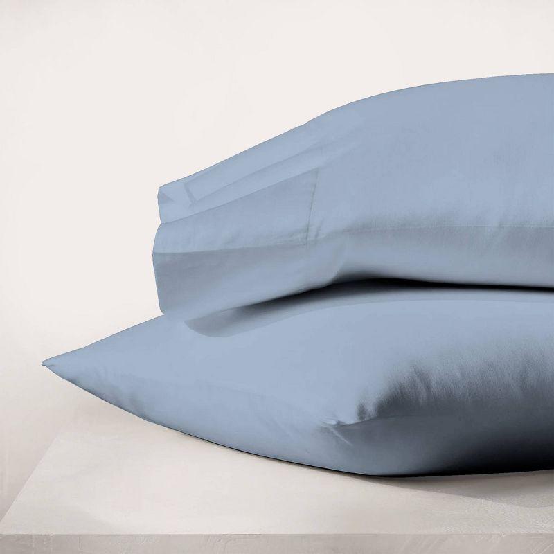 Purity Home Sustainable Organic 100% Cotton Breathable & Lightweight Deep Pocket Pillowcases