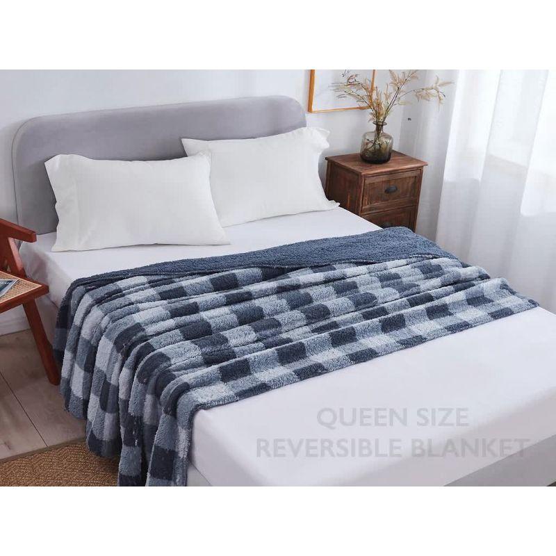 50"x60" Printed Velvet Reversible Throw Blanket Red/Cream - Mantolok