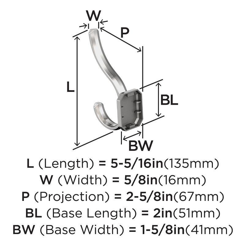 Granlyn Transitional Double Prong Decorative Wall Hook