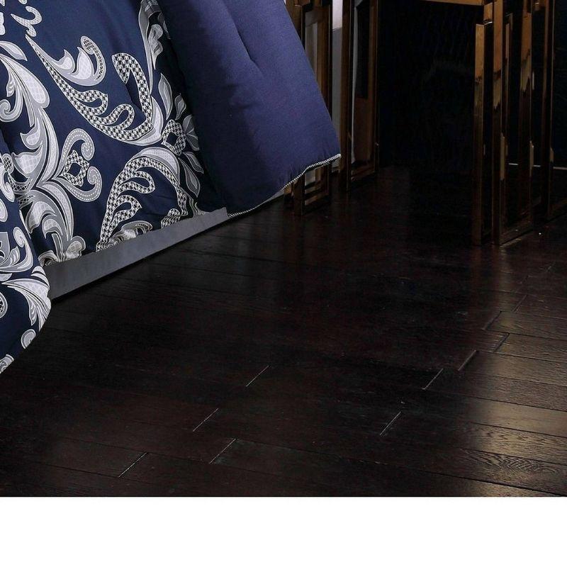 Cottage Classics Dolce Navy & Silver Scroll 10-Piece Comforter Set by Style 212