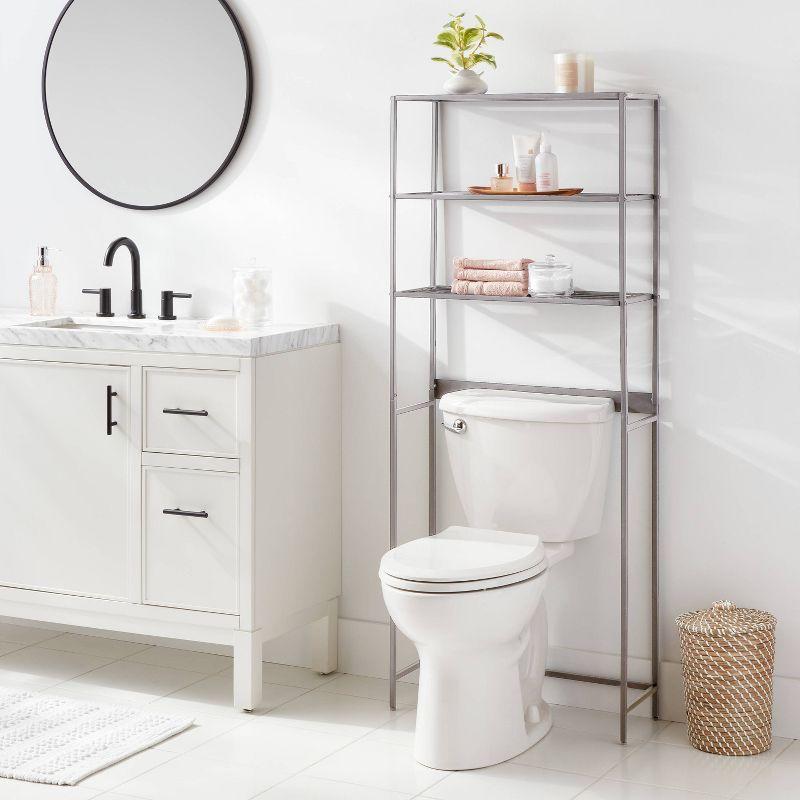 Over The Toilet Storage Brushed Nickel Metal - Brightroom™