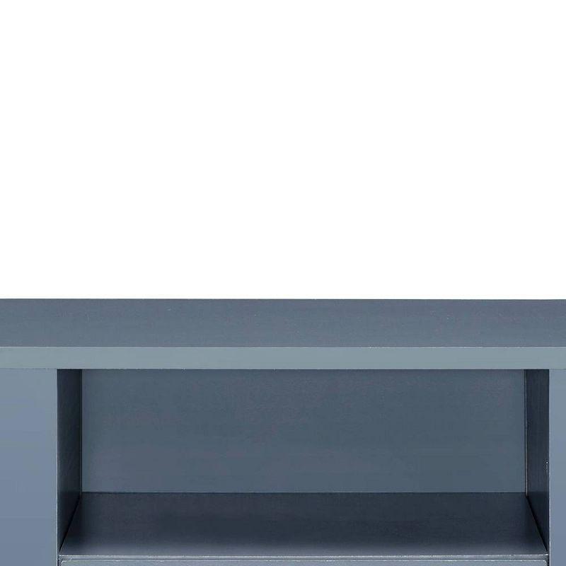 24" Colt Accent Table Gray Finish - Acme Furniture: Wood Frame, Rectangle Shape, Lower Shelf Storage