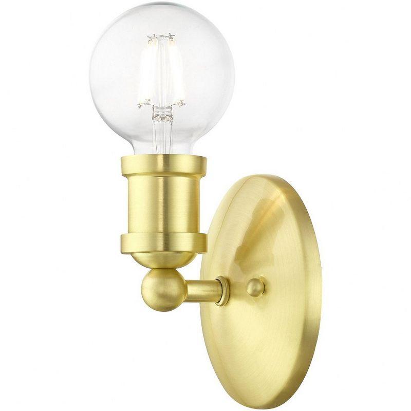 Livex Lighting Lansdale 1 - Light Vanity in  Satin Brass