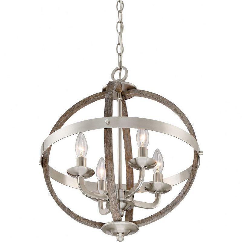 Quoizel Lighting Fusion 4 - Light Chandelier in  Brushed Nickel