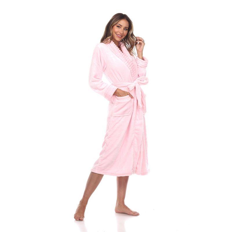 Women's Super Soft and Cozy Lounge Robe  Pink Small/Medium - White Mark