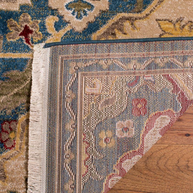 Kashan KSN304 Power Loomed Area Rug - Blue/Beige - 5'1"x7'5" - Safavieh.