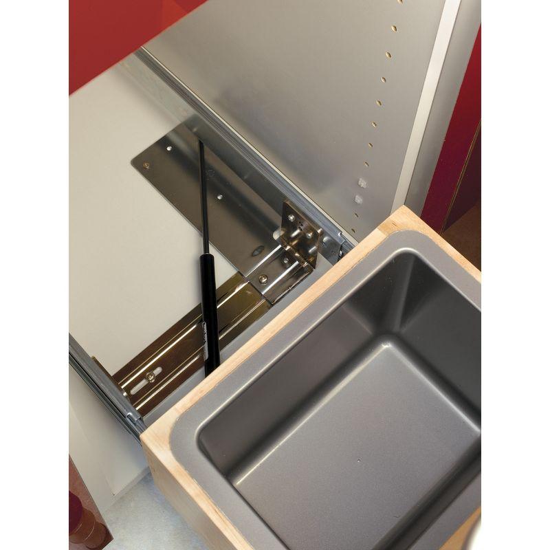 Rev-A-Shelf Rev-A-Shelf Double Pull Out Bottom Mount Trash Can, Gray