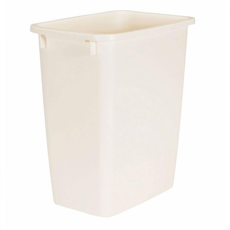 Rubbermaid Commercial Products Rubbermaid 21 Quart Kitchen, Bathroom, and Office Wastebasket Trash Can, Bisque