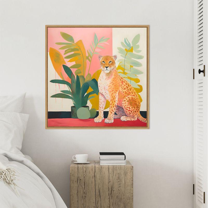 Amanti Art Pet Cheetah I by Walker Noble Framed Canvas Wall Art