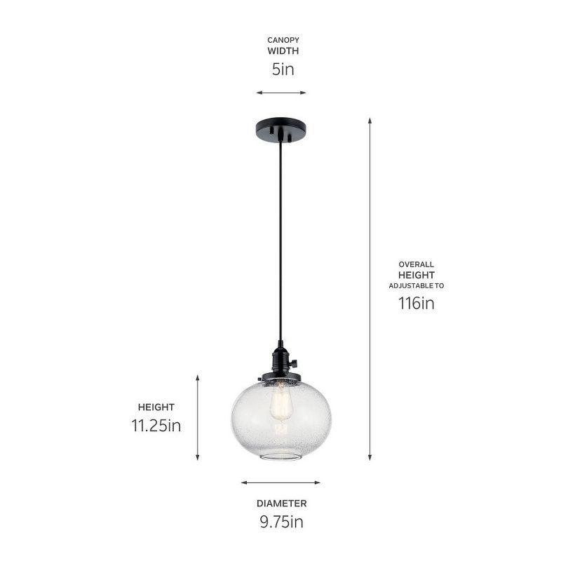 Kichler Lighting Avery 1 - Light Pendant in  Black