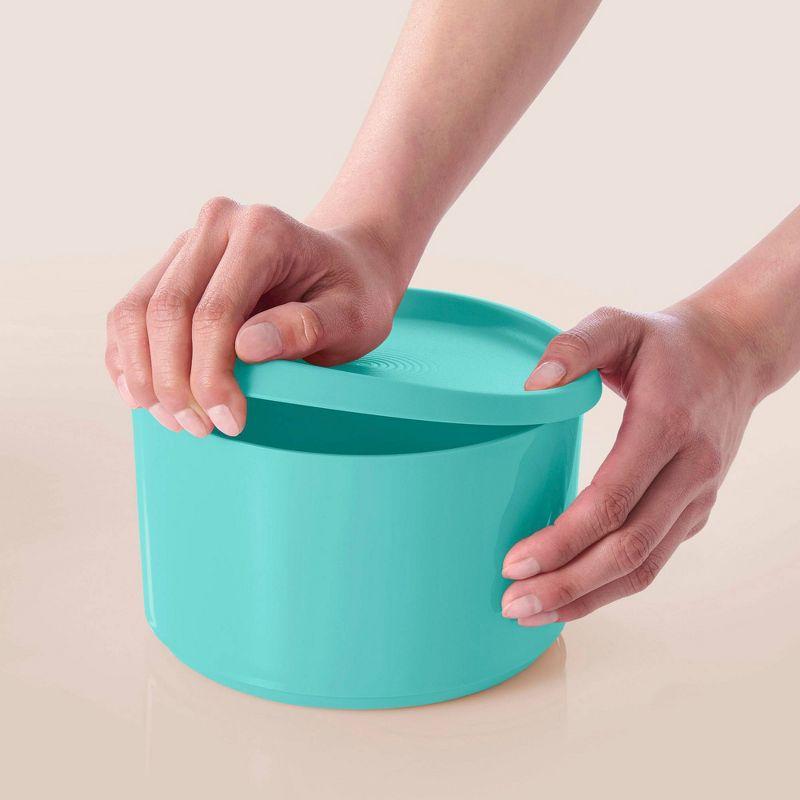 Tupperware 6pc (set of 3) Serve and Store Food Storage Canister Set Blue