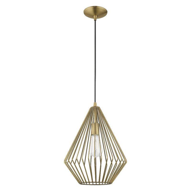 Livex Lighting Linz 1 - Light Pendant in  Antique Brass