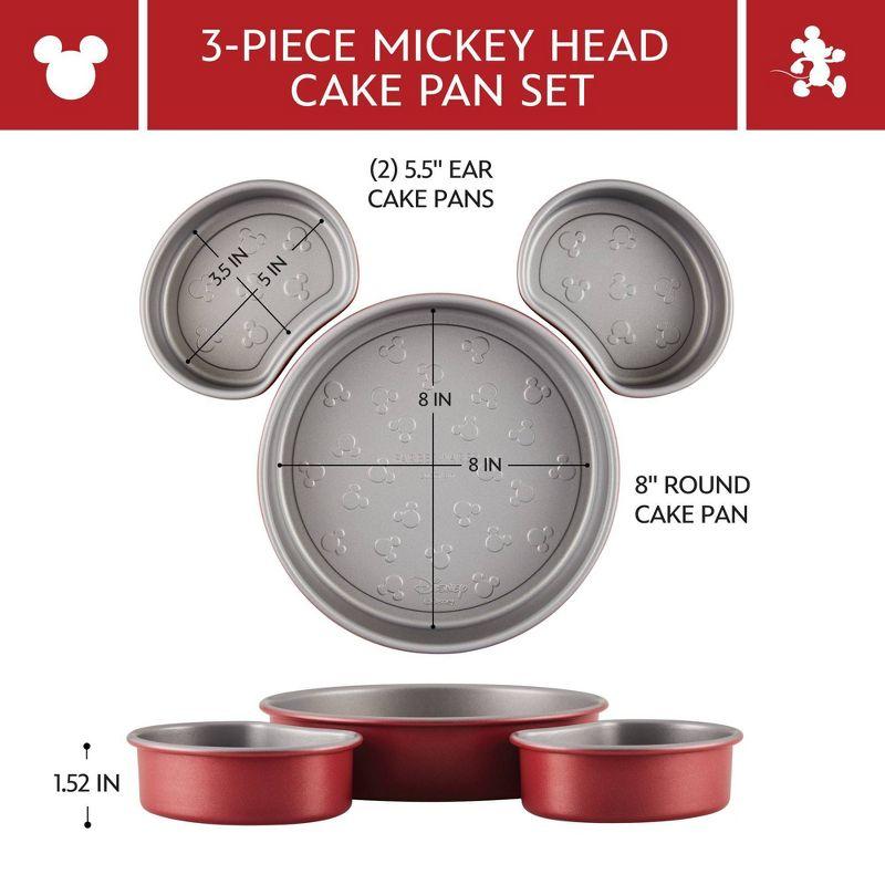 Farberware Red Nonstick 3-Piece Mickey Mouse Cake Pan Set