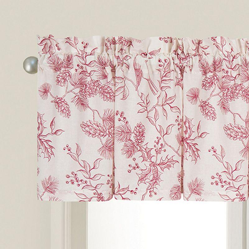 Evergreen Toile Valance Set of 2