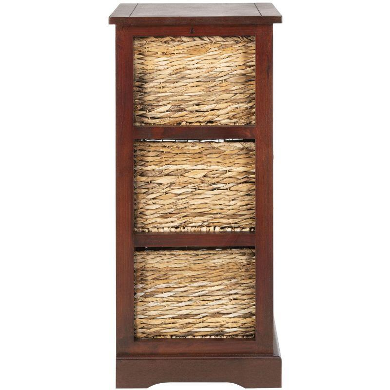 Halle Storage Side Table - AMH5738 - Cherry - Safavieh Couture