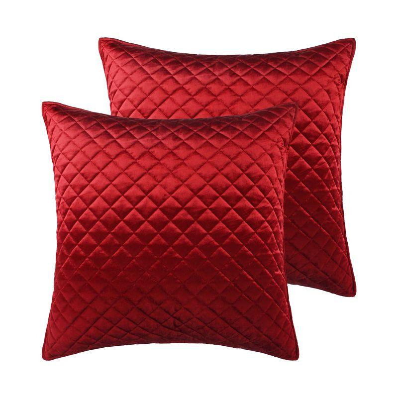 Red Velvet Euro Sham set of 2