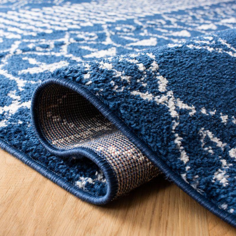 Tulum TUL229 Power Loomed Runner Rug - Navy/Ivory - 2'x11' - Safavieh.