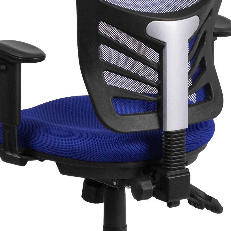 Flash Furniture Mid-Back Mesh Multifunction Executive Swivel Ergonomic Office Chair with Adjustable Arms