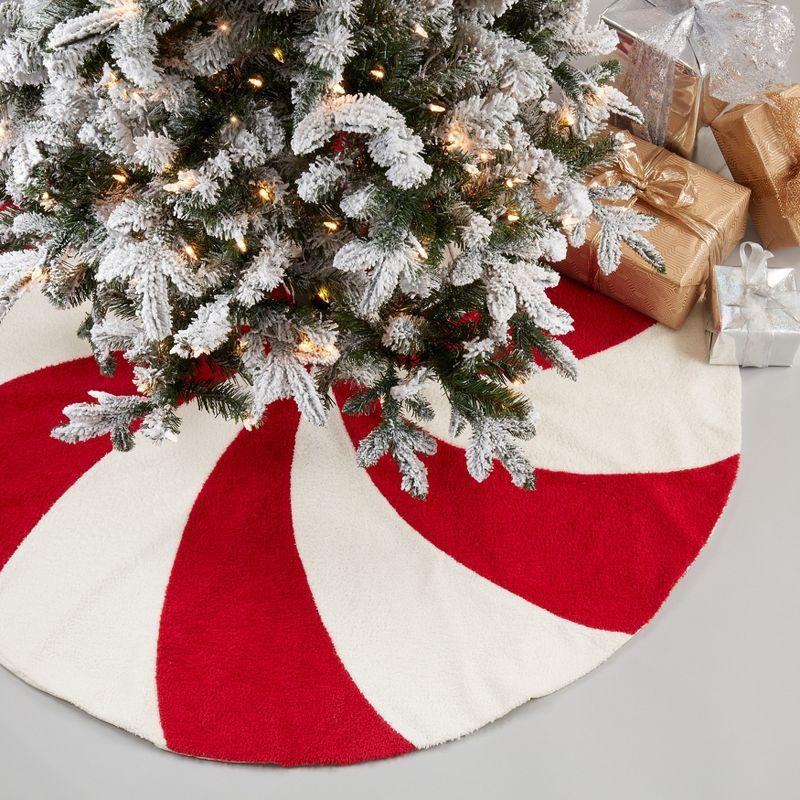 Saro Merry and Bright Candy Cane Tree Skirts