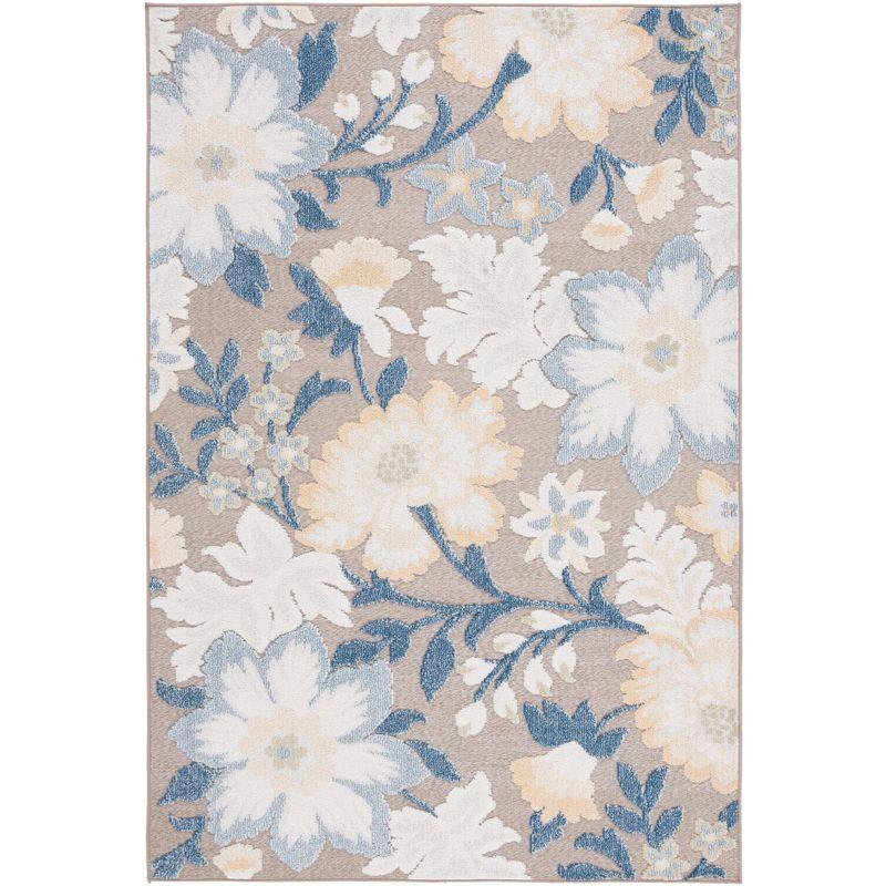 Sarasota SAR108 Power Loomed Area Rug - Navy/Brown - 5'3"x7'7" - Safavieh.