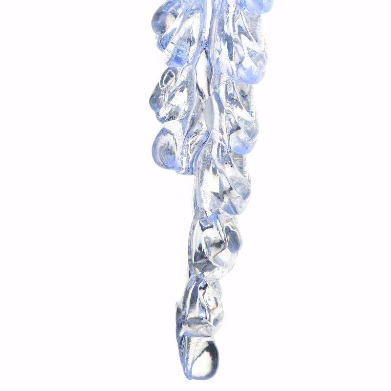 10ct LED Crystal Icicle Christmas String Lights - National Tree Company: Outdoor White Acrylic Decor, Electric Powered