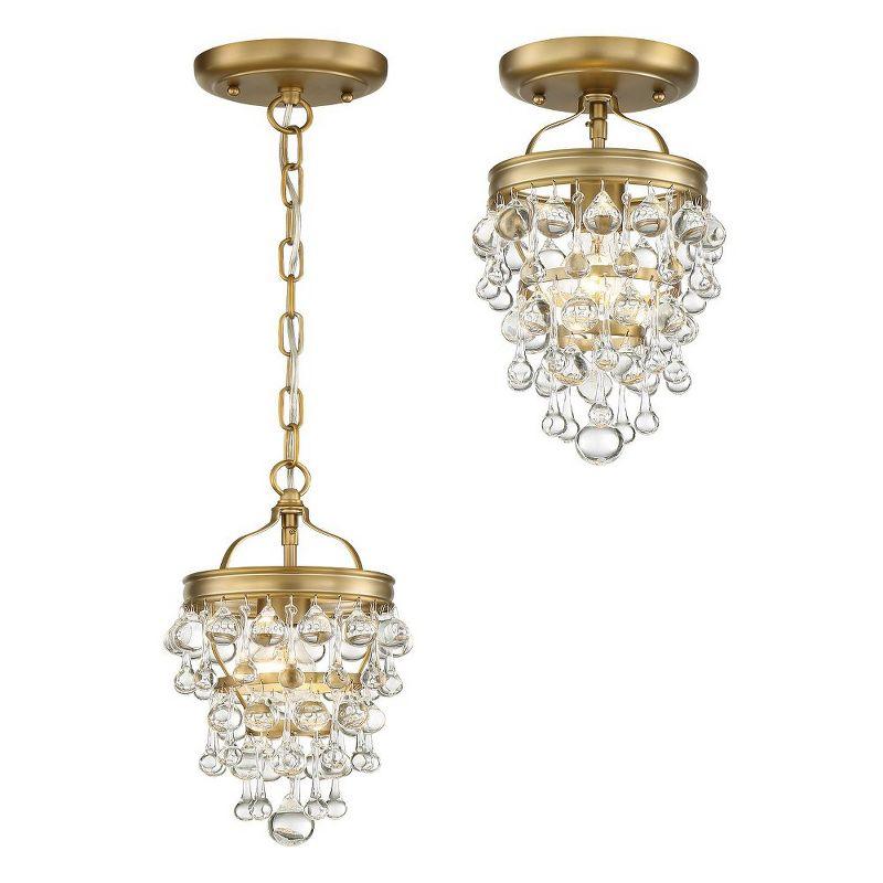 Crystorama Lighting Calypso 1 - Light Pendant in  Vibrant Gold