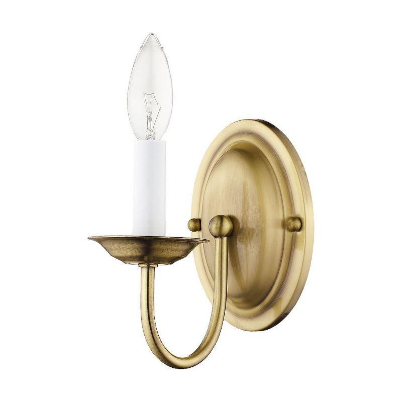 Livex Lighting Home Basics 1 - Light Wall Light in  Antique Brass