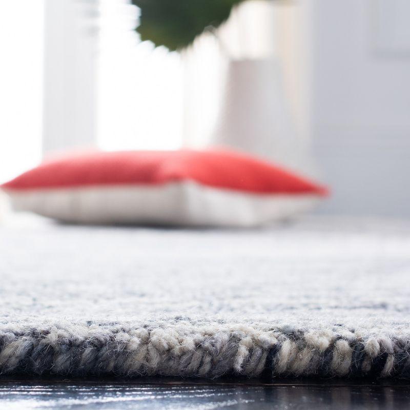 Ikat IKT633 Hand Tufted Area Rug - Silver/Grey - 8'x10' - Safavieh