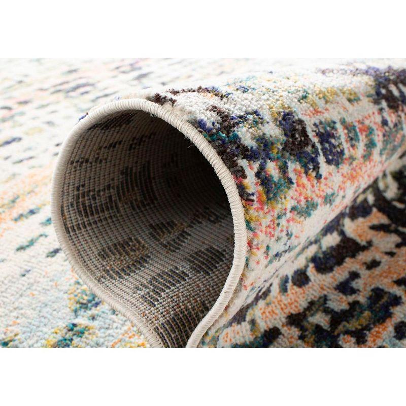 Madison MAD454 Power Loomed Indoor Area Rug - Beige/Navy - 6'7"x6'7" - Safavieh
