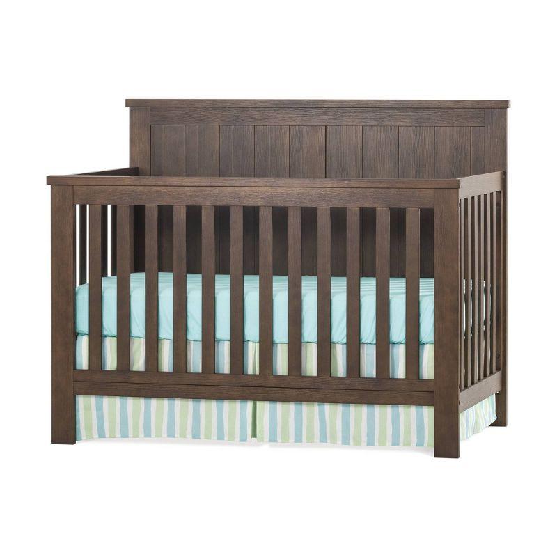 Brushed Truffle Pine 4-in-1 Convertible Crib