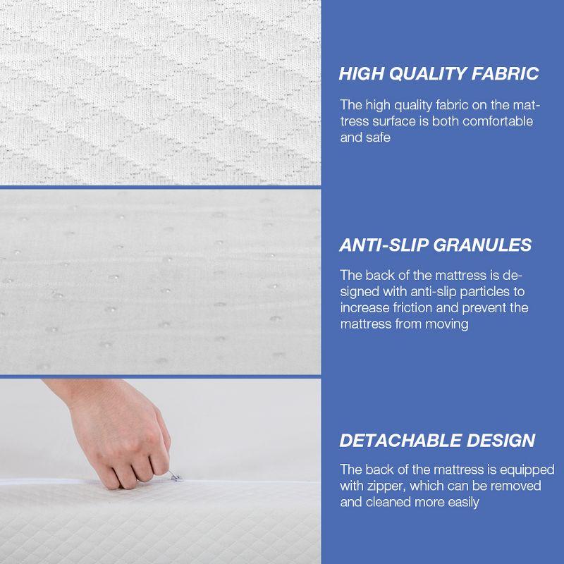 FDW 8 inch Mattress Gel Memory Foam Mattress for Cool Sleep & Pressure Relief/CertiPUR-US Certified/Bed-in-a-Box/Pressure Relieving